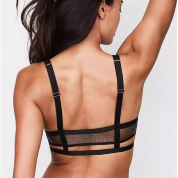 VICTORIA'S SECRET Shine Strappy Mesh BRA S NWT - Picture 2 of 7